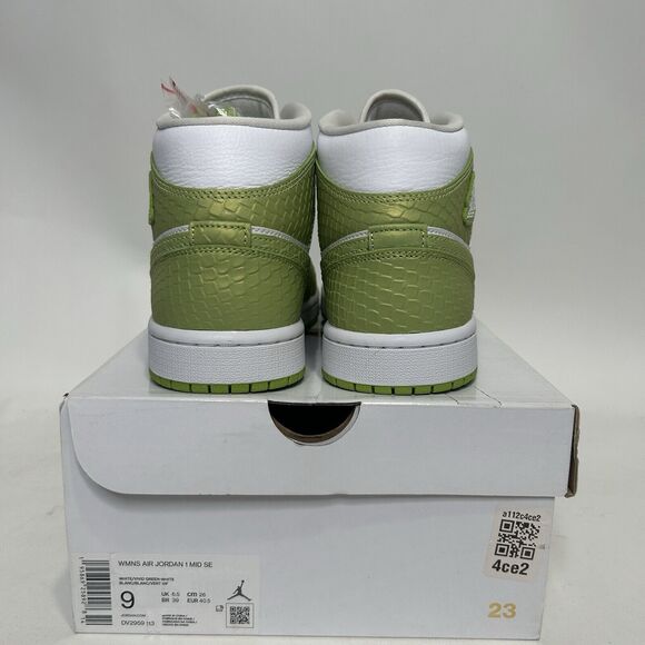 Nike Shoes Air Jordan 1 Mid WMNS SE “Python/Vivid Green” 2024 - Picture 4 of 6